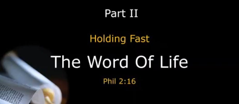 The Word of Life Part 2 – Dariusz Grudzien