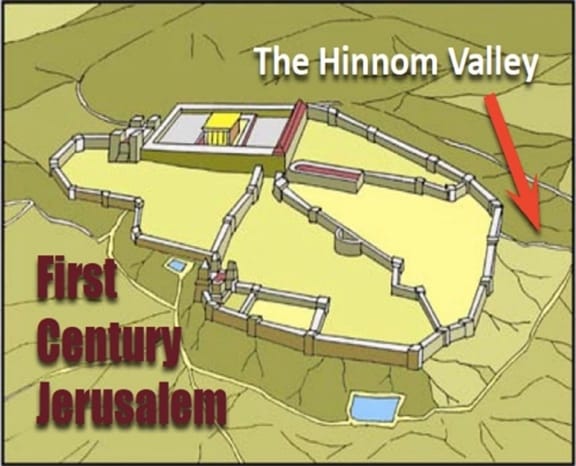 A map of the first century jerusalem Description automatically generated