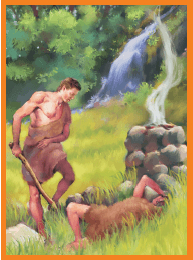 A person in a cave Description automatically generated with medium confidence